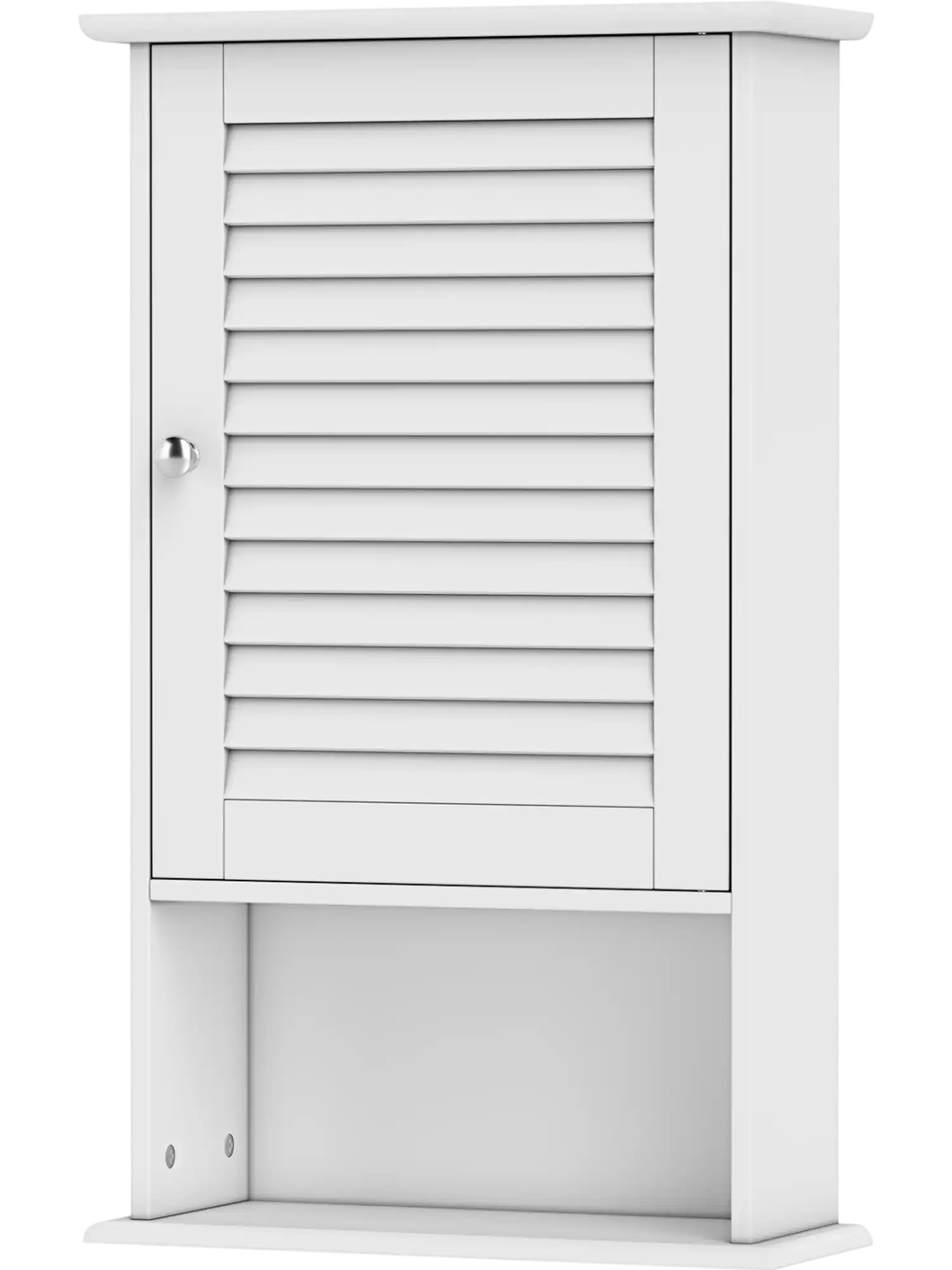 Costway Bathroom Wall Mount Storage Cabinet Single Door Adjustable Shelf 67984025 New