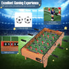 27-inch foosball table featuring 18 players, two soccer balls, and sliding scorers for indoor competition fun.