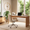 Large yellow wall clock with a robust metal frame, designed for easy time reading in a stylish Nordic decor.