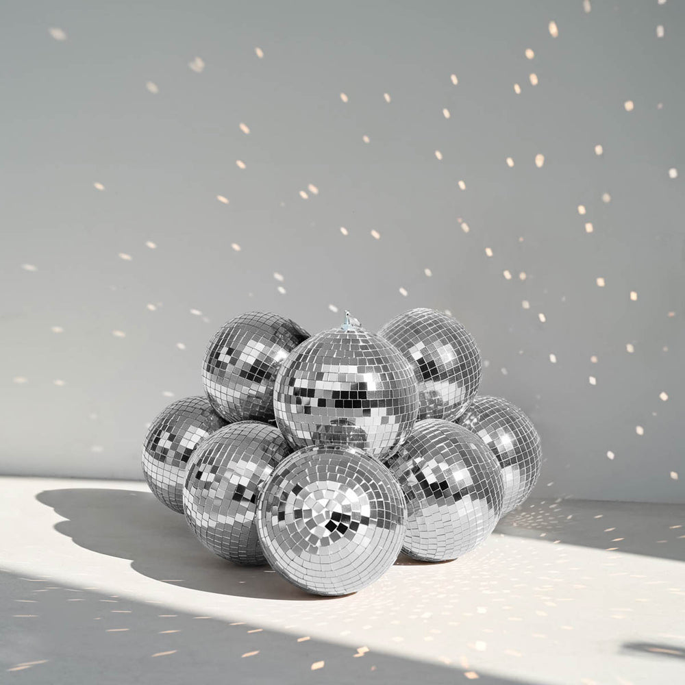 Yescom Mirror Disco Ball 12in Silver New
