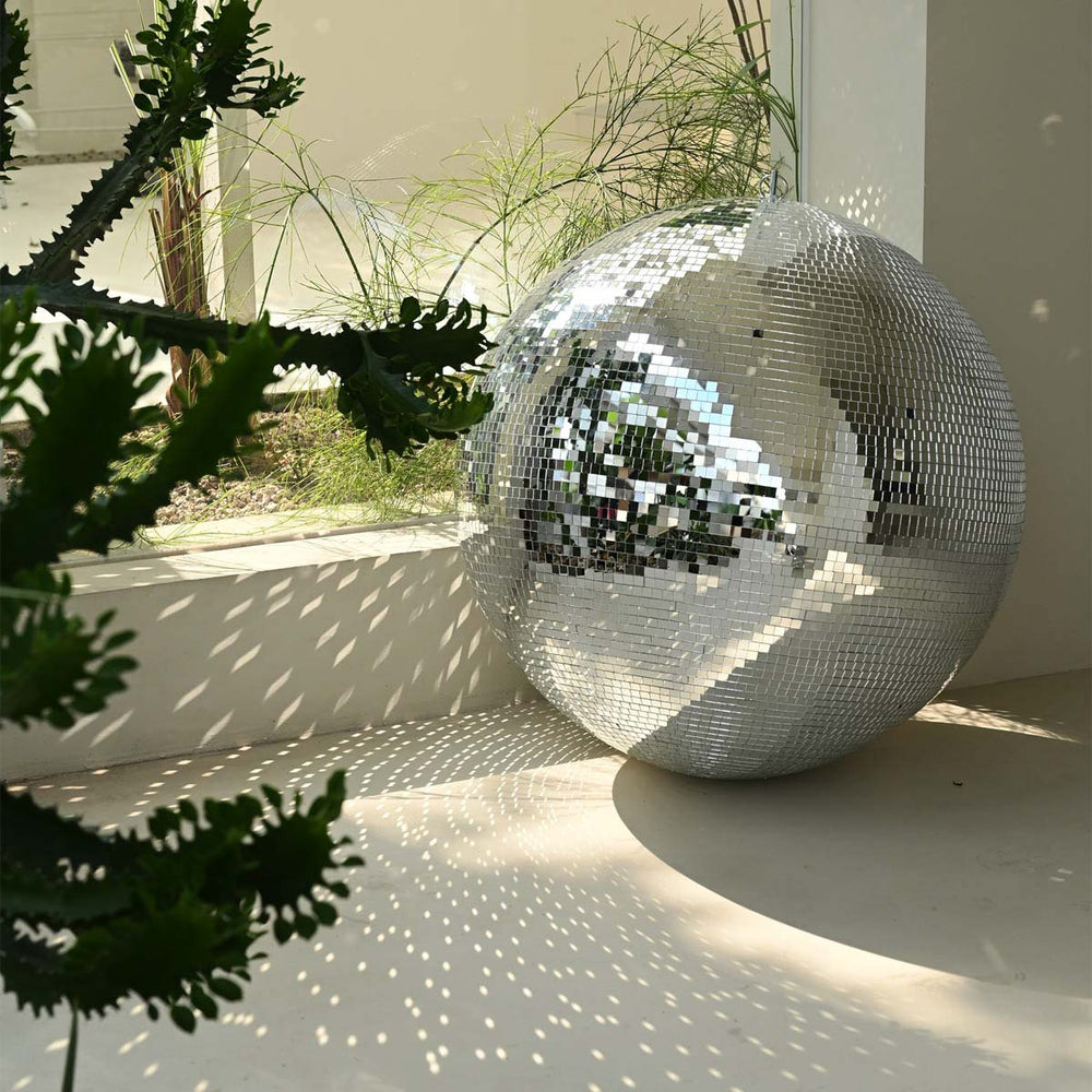 Yescom Mirror Disco Ball 12in Silver New