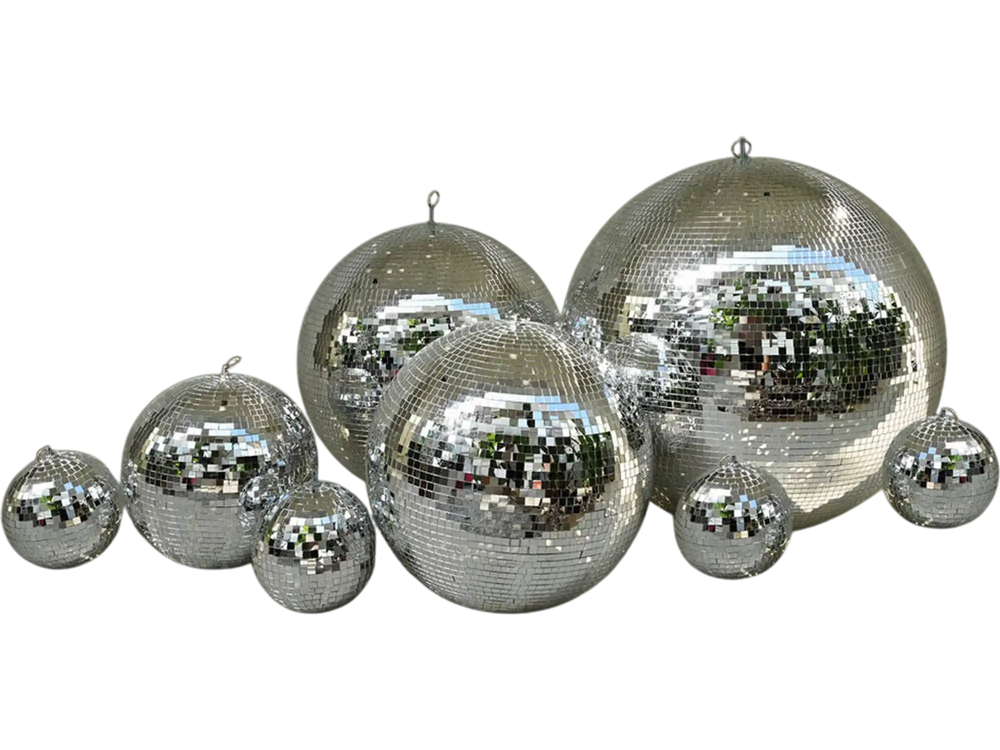 Yescom Mirror Disco Ball 12in Silver New