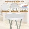 28-inch portable folding stool features a high-quality HDPE seat with anti-skid texture, perfect for outdoor dining.