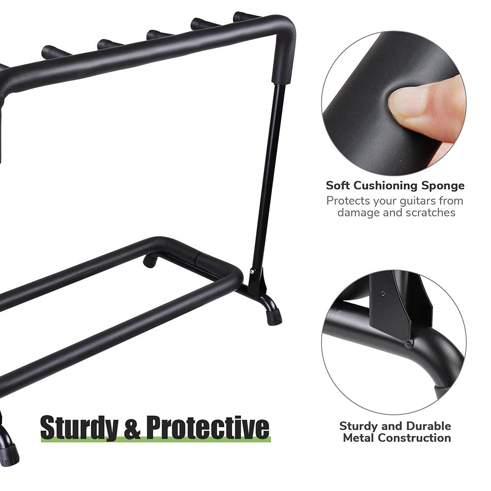 Yescom Guitar Stand Folding Display Rack 3/ 5/ 7/ 9 New