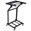 Yescom Rolling Audio Mixer Stand Rack Cart 19in 12U w/ 4 Poles New