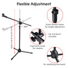 Yescom Microphone Boom Stand w/ 2 Mic Clips Adjustable Tripod New