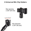 Yescom Microphone Boom Stand w/ 2 Mic Clips Adjustable Tripod New