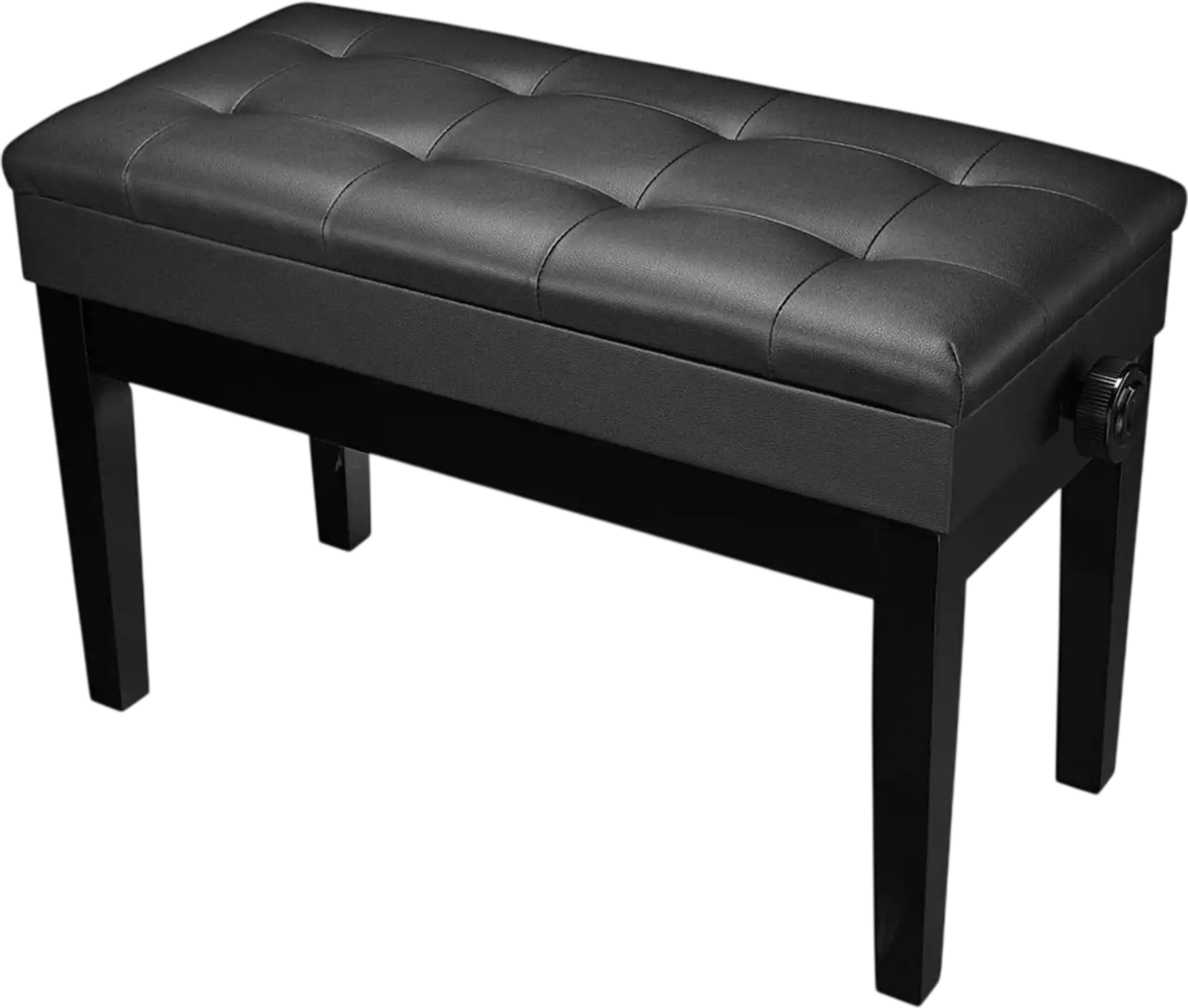 Yescom Piano Bench Adjustable Height Black New