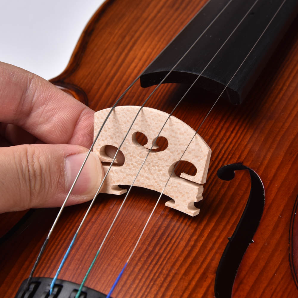 Yescom Violin String & Bridge Set 3/4-4/4 New