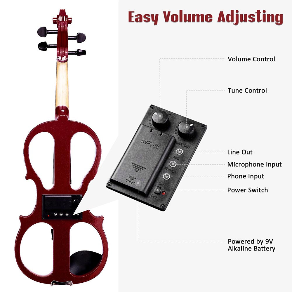 Yescom Electric Violin 4/4 Full Size New