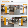 290 pints commercial dehumidifier in yellow, designed for versatile use in basement, warehouse, gym, and construction.