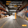290 pints commercial dehumidifier in yellow, designed for large spaces, with built-in pump and 9000 sq.ft coverage area.