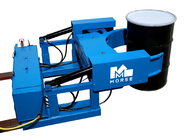 Morse 290F Grip+Go Forklift Drum Handler with 12V Power Grip and Tilt New