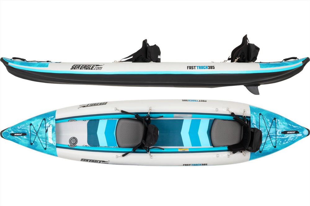 Sea Eagle 385FTK_P 385FT FastTrack V-Bottom Inflatable Kayak Pro Package New
