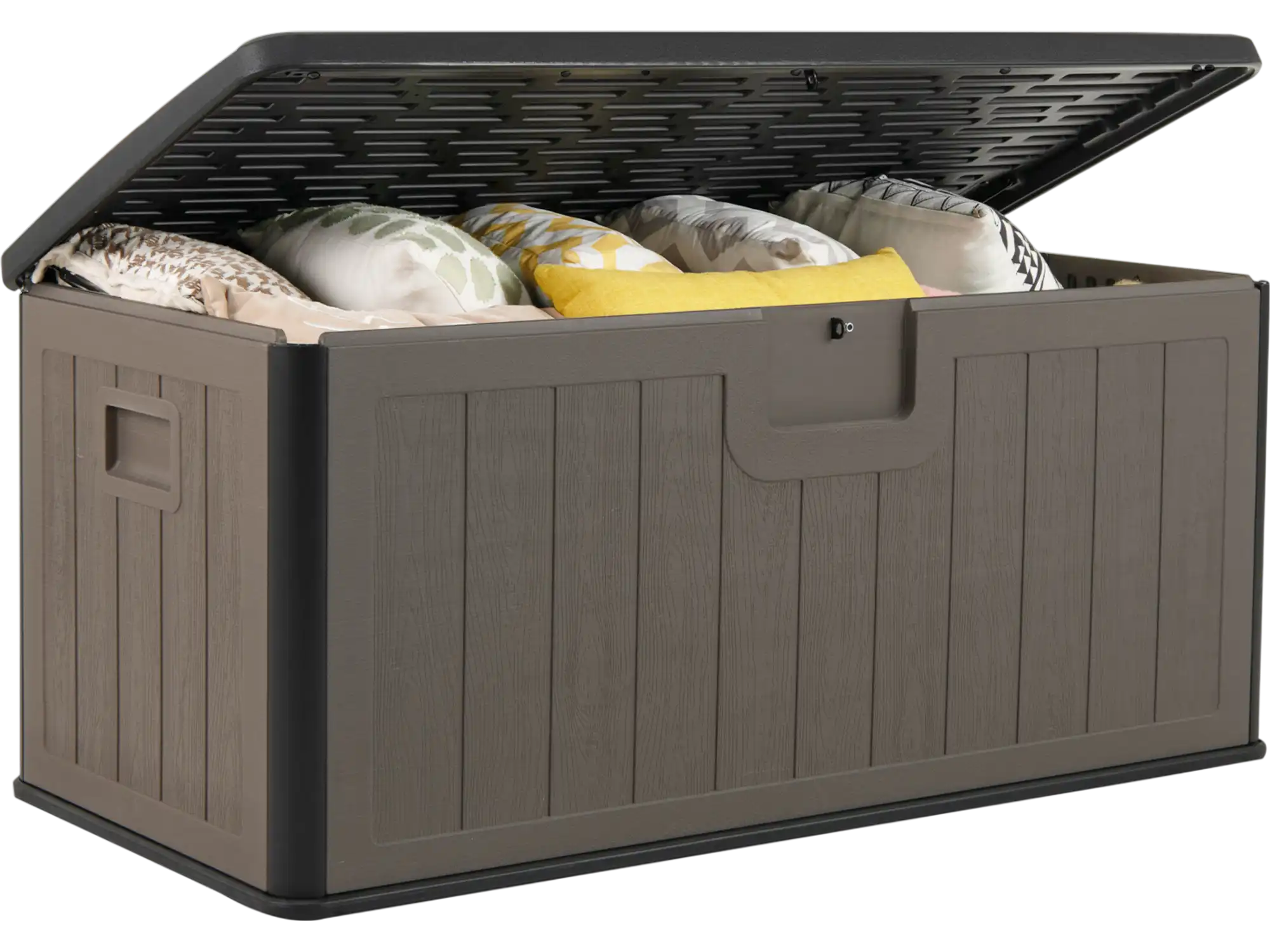 Costway 100 Gallon Large Patio Deck Box Lockable Lid 39183975 New