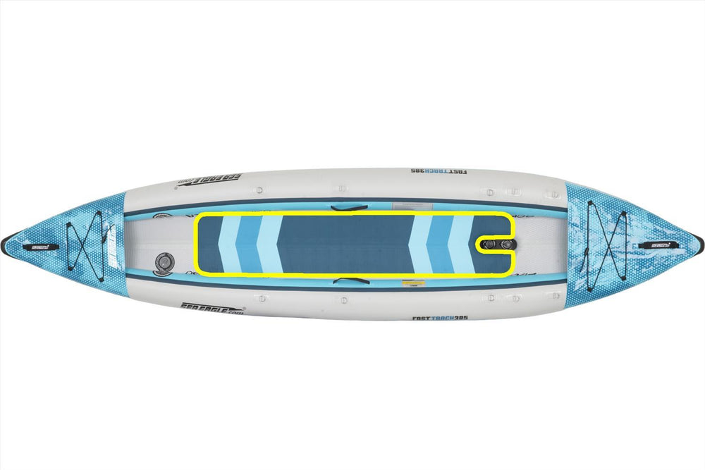 Sea Eagle 385ft FastTrack V-Bottom Inflatable Kayak Pro Solo Package 385FTK_PSB New