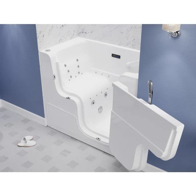 Anzzi 2953WCRWD Bathtub 29" x 53" Right Drain Wheelchair Access Walk-In Whirlpool Air Jets New