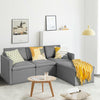 Convertible L-Shaped Sectional Sofa Couch with Reversible Chaise-Dark Gray - Gallery View 1 of 12