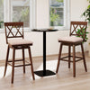 29 Inch Counter Height Barstools with Backrest and Upholstered Seat Cushion for Kitchen Dining Room-Oak - Gallery View 1 of 9
