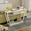 Modern Sofa Accent Table with Drawer-Gray - Gallery View 1 of 12