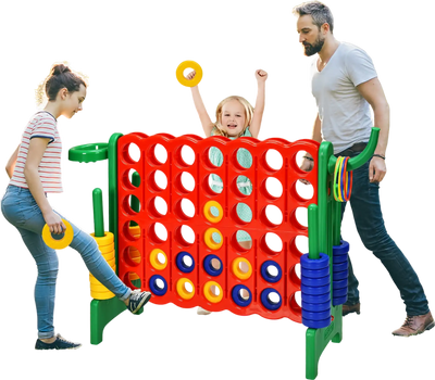 Costway 2.5' Giant 4-to-Score Cornhole Game Set Green 72389164 New