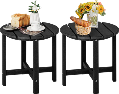 Costway Set of 2 Round Adirondack Side Tables 18