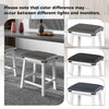 Set of 2 24-inch dining bar stools with acacia wood frame and padded PU seats, perfect for kitchen or dining room use.