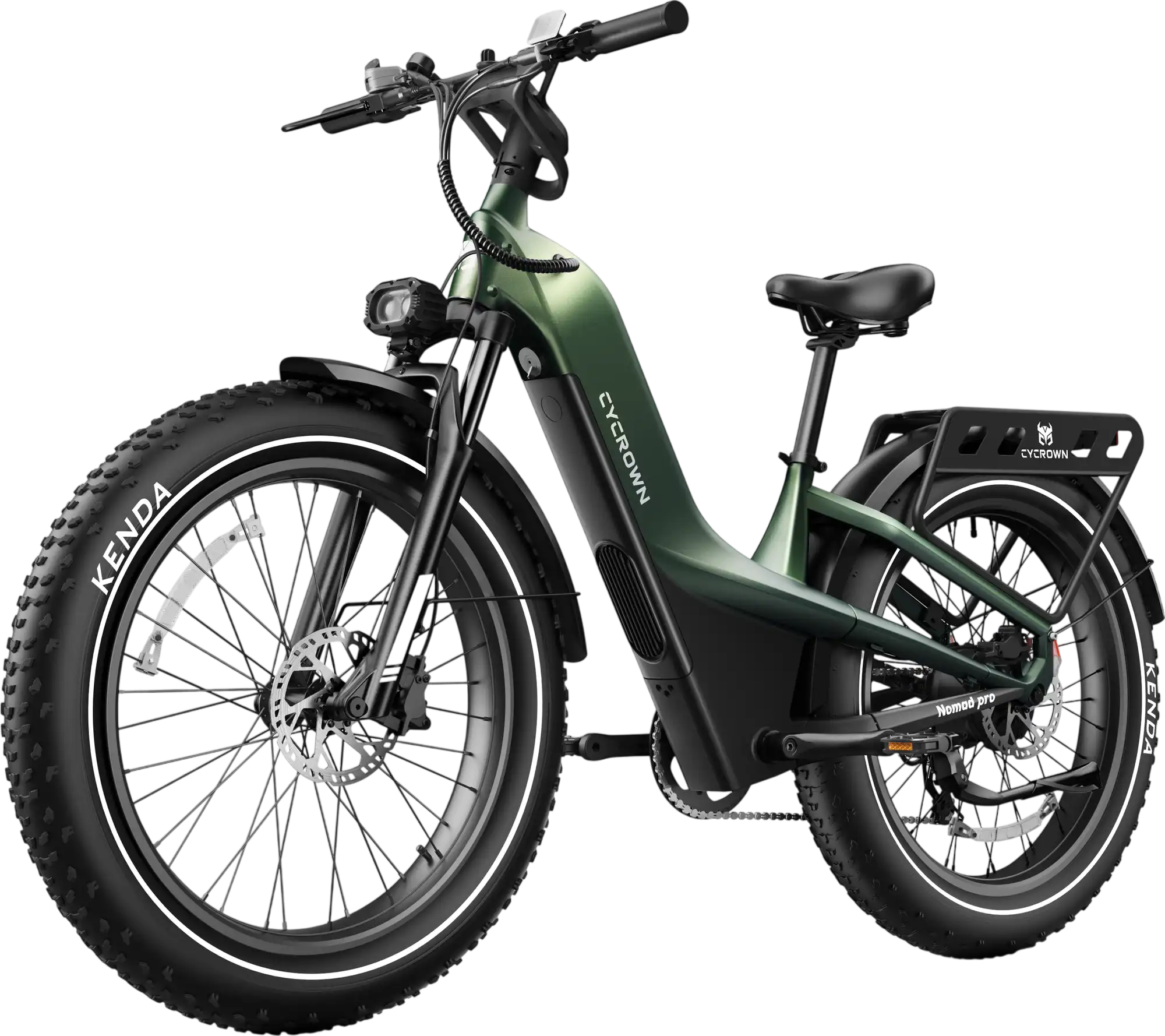 Cycrown Nomad Pro Electric Bike Fat Tire 90 Mile Range 28 MPH 1000W New