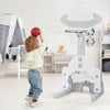 3 in 1 Height Adjustable Kids Basketball Hoop Set with Balls-White - Gallery View 1 of 12