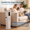 Cool mist humidifier with a 2.4 gal tank, 540 sq.ft coverage, and 40H runtime for large room comfort.