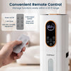 Cool mist humidifier with 2.4 gal tank, remote control, and 540 sq.ft coverage for optimal bedroom comfort.