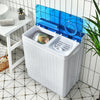 Costway Semi-Automatic Washer Dryer Machine Portable with Built-in Drain Pump New