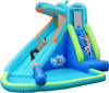 Inflatable Water Pool with Splash and Slide Without Blower