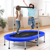 2-Person Foldable Mini Kids Fitness Rebounder Trampoline-Blue - Gallery View 1 of 12