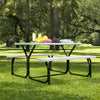 Picnic Table Bench Set for Outdoor Camping -White - Gallery View 1 of 10