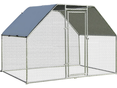 Costway 9.5' x 6.5' Large Walk-In Chicken Run Cage 47615389 New