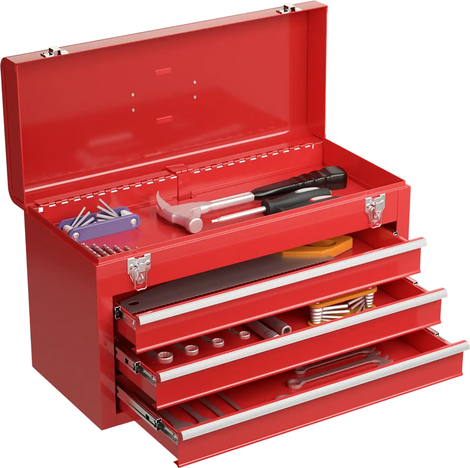 Costway Portable Mechanic Tool Cabinet Box 3-Drawer Garage 867921435 New