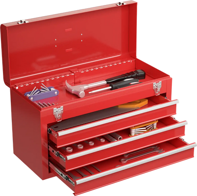 Costway Portable Mechanic Tool Cabinet Box 3-Drawer Garage 867921435 New