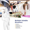 5.8 ft female mannequin with hands on waist, durable plastic body and aluminum stand, ideal for clothing displays.