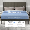 Queen size upholstered bed frame with tufted headboard, featuring solid wooden slats and under-bed storage for a tidy.