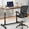 Height Adjustable Computer Desk Sit to Stand Rolling Notebook Table-Brown - Gallery View 1 of 10