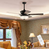 52 Inch Ceiling Fan with 3 Wind Speeds and 5 Reversible Blades-Gray - Gallery View 1 of 10