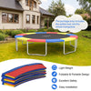 Multicolor 8 feet trampoline safety cover with thick EPE foam, waterproof PVC, and easy foldable design for outdoor use.