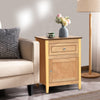2-Tier Accent Table with Spacious Tabletop-Natural - Gallery View 1 of 10