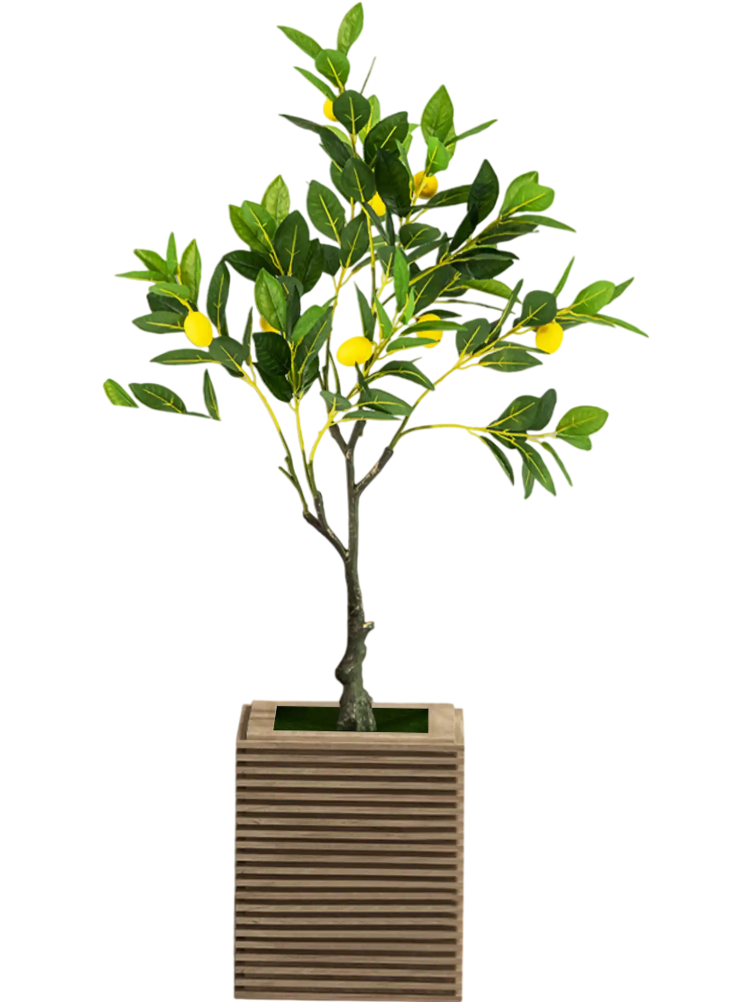 Costway Artificial Lemon Tree Fake Plant with Lemon Fruits 2.6' 78132945 New