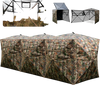 2-6 Person Side-by-Side Hunting Blinds Double One-way See-through Ground Blinds