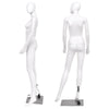 5.8 ft full body female mannequin with detachable limbs and stable metal stand, ideal for displaying clothing.