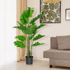 5 feet artificial Monstera deliciosa plant with 15 large leaves in a solid pot, perfect for indoor and outdoor.