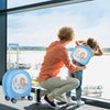 Kids luggage set featuring a 14" hardside spinner suitcase and 10" backpack in blue, perfect for young travelers.