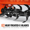 48 in Rotary Tiller,  3 Point Hitch Cat.1,  Chain Drive,  PTO Shaft Included with Shear Bolt,  18-35 HP,  LRT48